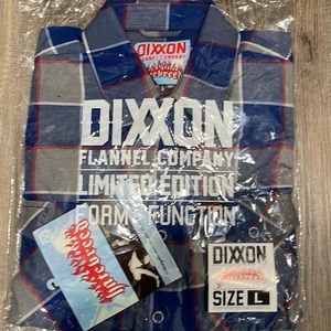 Dixxon Hatebreed large flannel new in bag